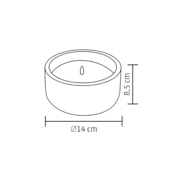 Home ukrasna voštana LED sveća sa efektom plamena CDL14-2